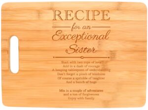 big sister gifts recipe for an exceptional sister sibling gifts big rectangle bamboo cutting board