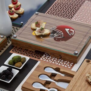 Kansas City Chiefs Concerto Cheese Board with Serving Stage and Tools