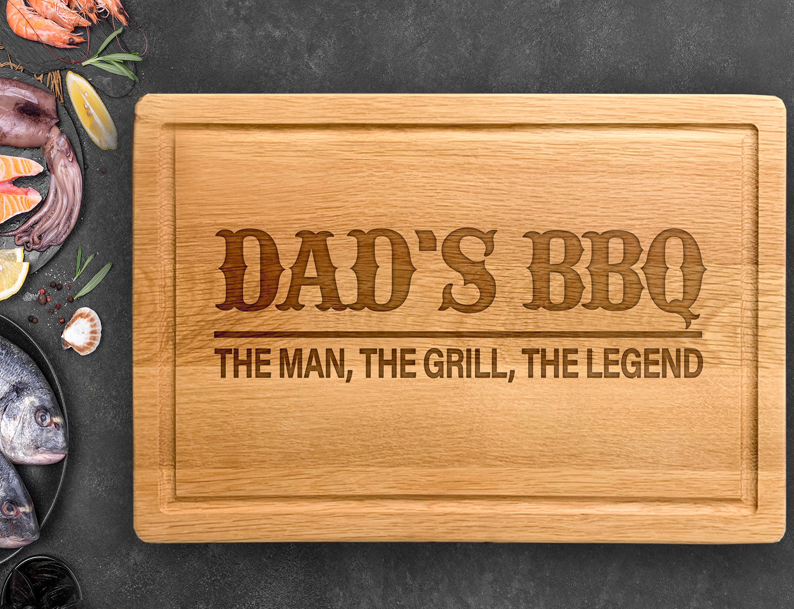 Dad BBQ Cutting Boards, Grill BBQ Master Gifts, Fathers Day Gifts, Bamboo Walnut Cutting Board, Kitchen Gifts, Dad Gifts For Birthday, Chef Cooking Gifts, Grilling Gifts For Men, Home Decor