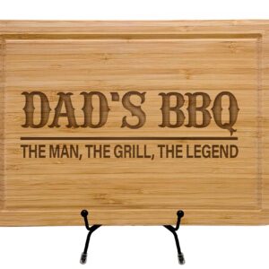 Dad BBQ Cutting Boards, Grill BBQ Master Gifts, Fathers Day Gifts, Bamboo Walnut Cutting Board, Kitchen Gifts, Dad Gifts For Birthday, Chef Cooking Gifts, Grilling Gifts For Men, Home Decor