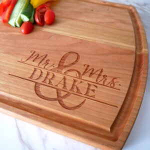 wedding gifts for couple - personalized cutting boards unique wedding gifts bride & groom - thoughtful wedding gifts engraved cutting boards - personalized wedding gift - custom cutting board