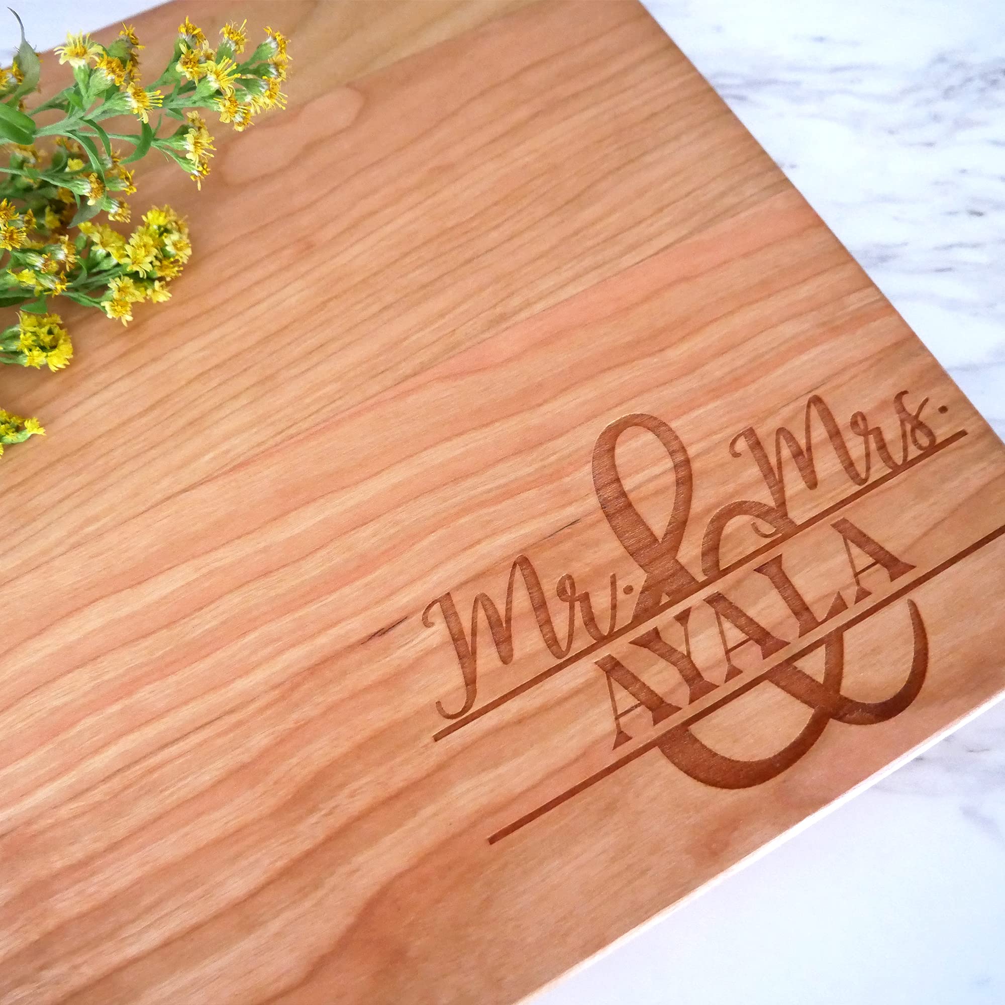 Wedding Gifts for Couple - Personalized Cutting Boards Unique Wedding Gifts Bride & Groom - Thoughtful Wedding Gifts Engraved Cutting Boards - Personalized Wedding Gift - Custom Cutting Board