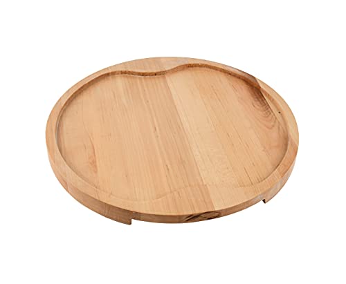 UWELD Extra Thick Round Serving Tray Maple Serving Board-Brunch Board-Cutting Board -Charcuterie boards 16inchesx1.26inches thick