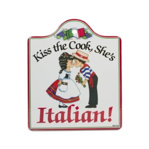 kiss the cook. she's italian cheeseboard