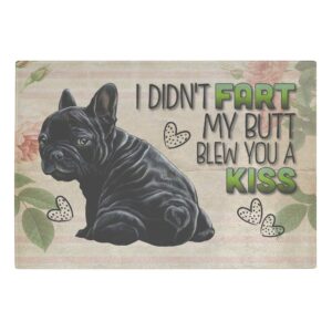 cutting board, french bulldog gifts, black frenchie, i didn't fart my butt blew you a kiss