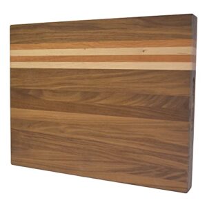 Rift Board Co - "Sunrise" - Solid Walnut, Cherry, and Maple with Juice Groove - Thick Cutting Board. 100% MADE IN USA (18" x 14" 1.5")