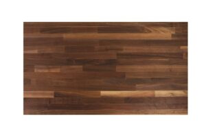 john boos walkct-bl2425-v blended walnut counter top with varnique finish, 1.5" thickness, 24" x 25"