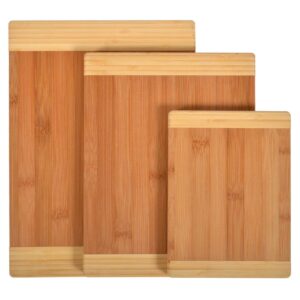 matching cutting boards (set of 3) - two tone by naomi home