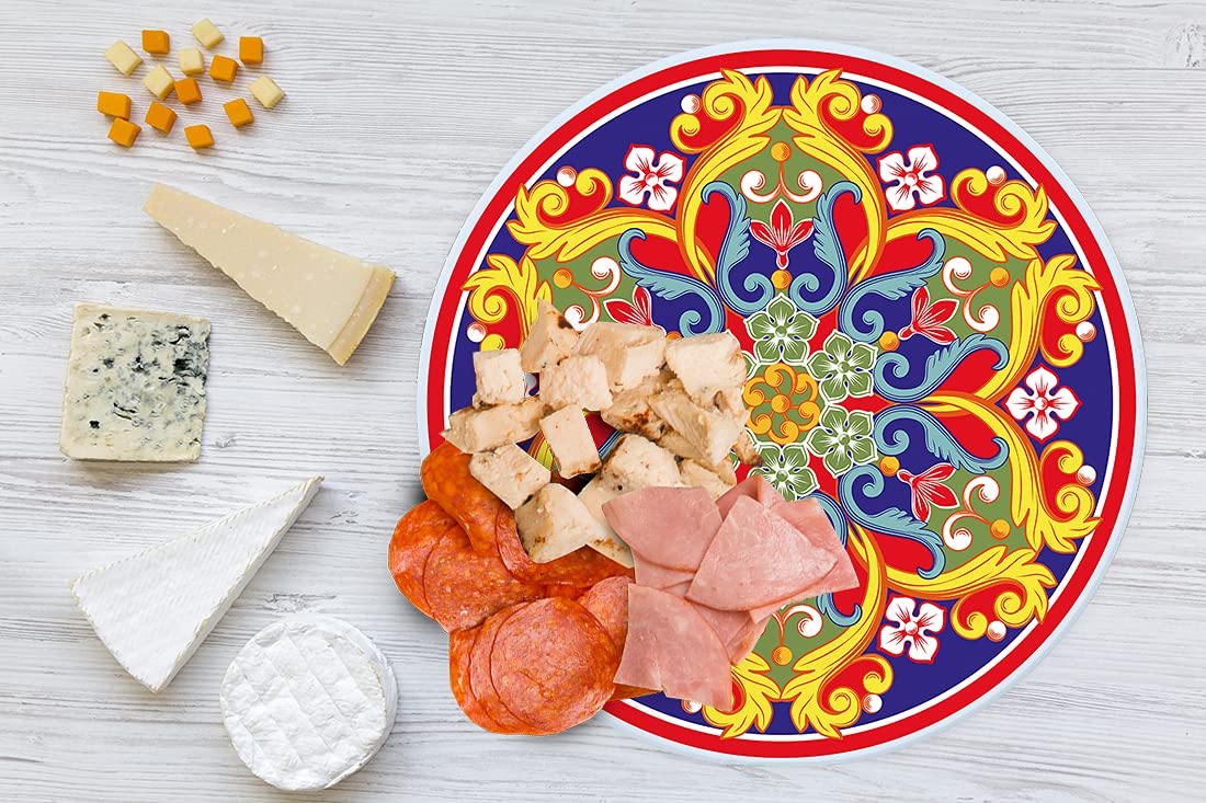 HASTA LA RAIZ | Mexican Handmade Cheese Board covered with resin. Ideal for Charcuterie Platter & Serving Tray. Model: Sicily.