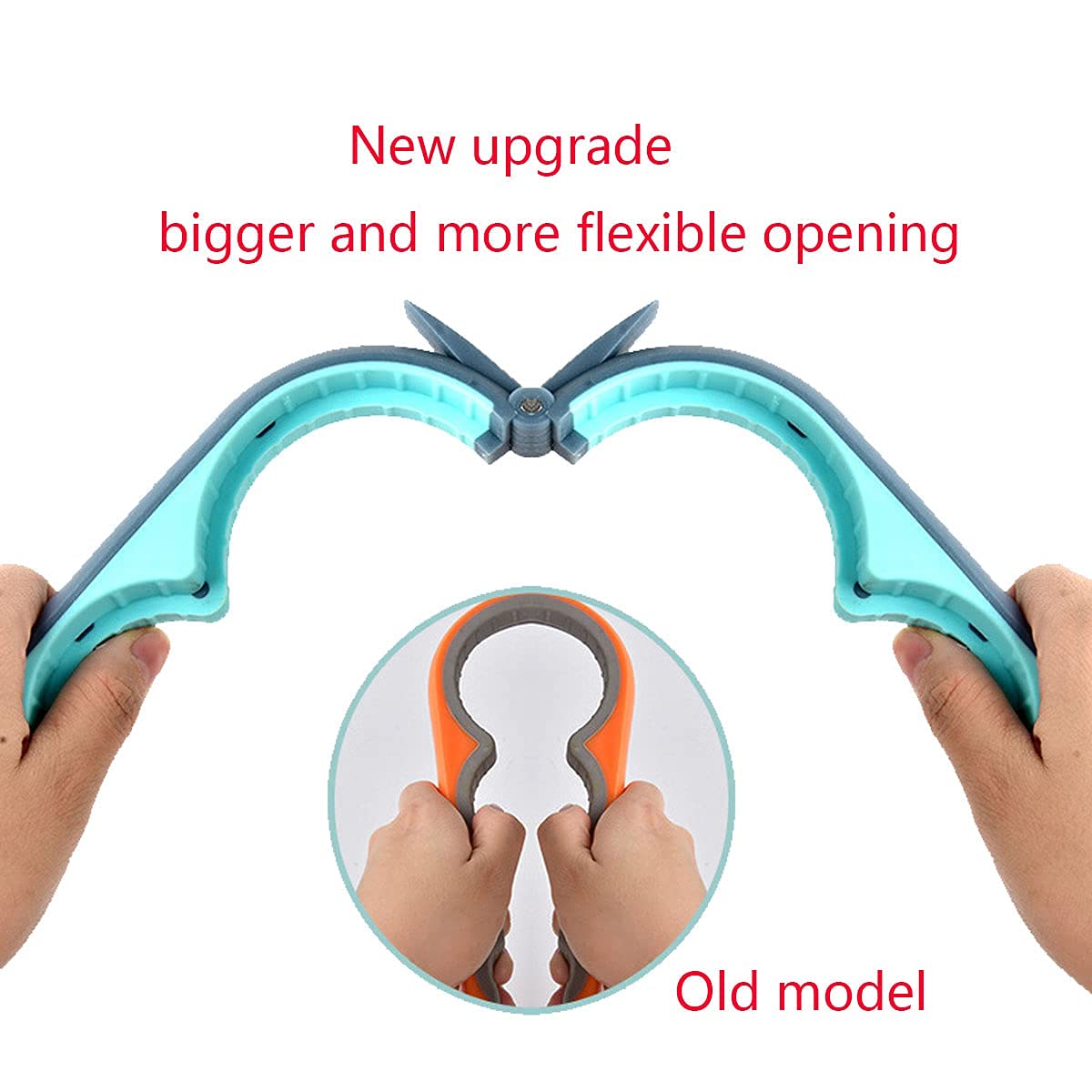 Bottle Opener for Arthritic Hand,Jar Opener for Old People, Children, Women, Those with Weak Hands,Multifunctional Kitchen Gadgets (02-Blue)