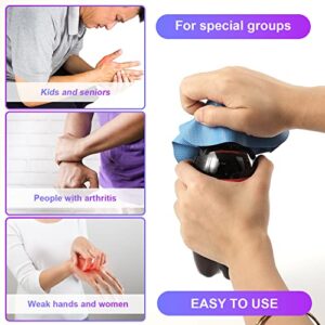 4pcs Jar Gripper Pads, Multifunctional Rubber Jar Gripper Pad Jar Opener Grippers Kitchen Coaster for Elderly Suffering from Arthritis Children Women Weak Hands (4 Colors)