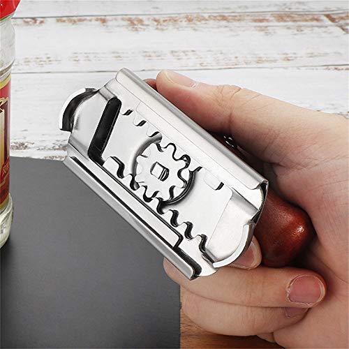 Jar Opener Stainless Steel Adjustable Tool for 1-4 inches Bottle Can Lids, Fit Seniors, Arthritis, Women, Chilren, Weak Hands