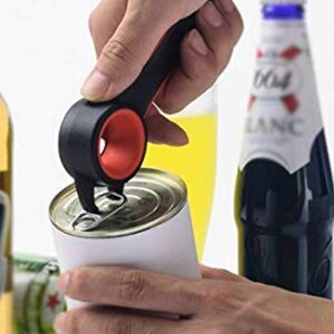 2 pcs 5 In 1 Multi Function Multi-function Can Jar Bottle Open/Tighten Bottle Jar Can Opener for Small Hands, Seniors or Anyone Who Suffers from Arthritis Good Kitchen Tool (black/white)