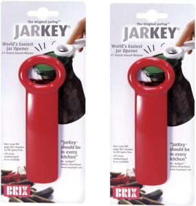 brix jarkey jar opener, the original jarpop! - assorted colors (2 pack)