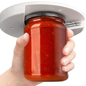 Jar Opener for Weak Hands -Single Hand Under Cabinet Lid and Bottle Opener Gripper Mason Jar Opener for Seniors with Arthritis Easy to Use