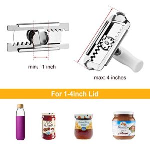 Jar Opener for Weak Hands - Powerful Lid and Stainless Steel Jar Quick Opening for Cooking & Everyday Use , Adjustable Jar Opener for Seniors Arthritis Women Children Elderly