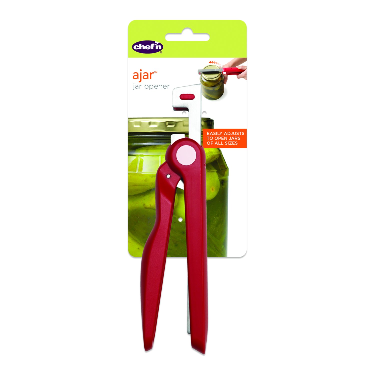 Chef'n Ajar Jar Opener, Cherry -