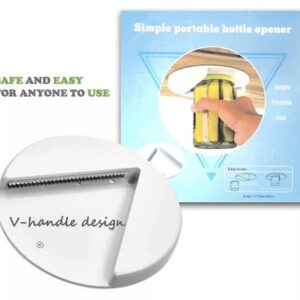 Mounted Under Cabinet Jar Opener for Weak Hands & Seniors - Single handed Jar/Bottle Opener. For any kind or size of Can or Jar. Easy Grip. Gadget for Home & Kitchen. Ideal Gift.