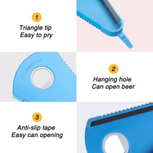 Multifunctional Jar Opener Lid Opener Grippers - Bottle Opener for Rotating Caps with Jar Opener Gripper Pad, Effortless to Unscrew Any-Size Lid, Great for Arthritis - Perfect for Seniors & Weak Hands