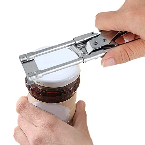 Adjustable Jar Opener for Arthritis, Stainless Steel Can Opener Bottle Jar Lid Gripper Household Kitchen Tool V TOWER