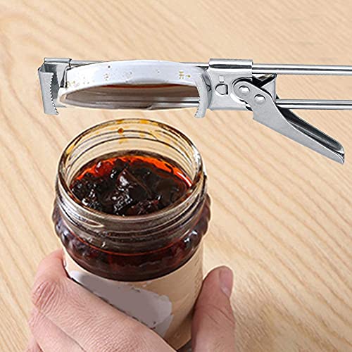 Adjustable Jar Opener for Arthritis, Stainless Steel Can Opener Bottle Jar Lid Gripper Household Kitchen Tool V TOWER