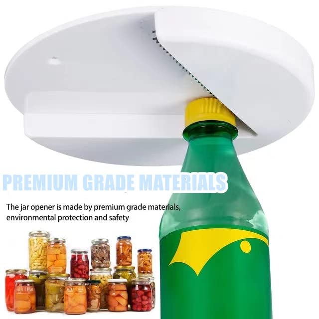 Under Cabinet Jar Opener,Opens Any Size Jar - Effortless Jar Opener,Great for Seniors & Weak ands or Arthritic Hands