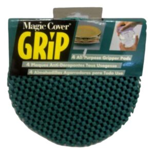 generic round multi-purpose jar gripper pad bottle lid opener, 4 piece set, gripper pads, green
