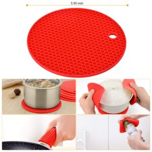 Asenky Jar Opener, 5 in 1 Multi Function Non-Slip Can Opener Bottle Openers Kit with Silicone Handle Easy to Use for Children Arthritis Elderly and Women