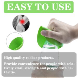 6Pcs Jar Opener, Jar Opener for Weak Hands, Multi-function Anti-slip Rubber Gripper Jar Opener for Seniors with Arthritis (Blue, Green)