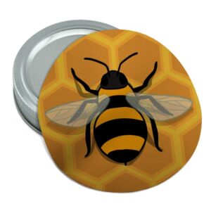bee on honeycomb round rubber non-slip jar gripper lid opener