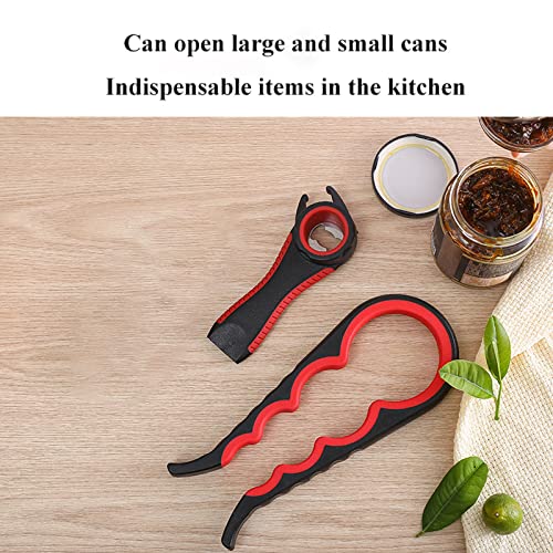 Jar Opener for Weak Hands,GTAGGEE Can Opener Manual Heavy Duty for Seniors with Arthritis Rubber,Multifunction Wine Beer Bottle Opener Corkscrew in Home,Kitchen