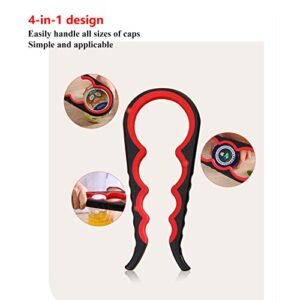 Jar Opener for Weak Hands,GTAGGEE Can Opener Manual Heavy Duty for Seniors with Arthritis Rubber,Multifunction Wine Beer Bottle Opener Corkscrew in Home,Kitchen