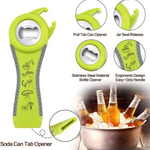 Draduo Jar Opener|5 in1 Bottle Gripper Opener | 5 in1 Multi Bottle Opener | with Silicone Handle Easy to Use for Weak, Senior, Arthritis Hands.