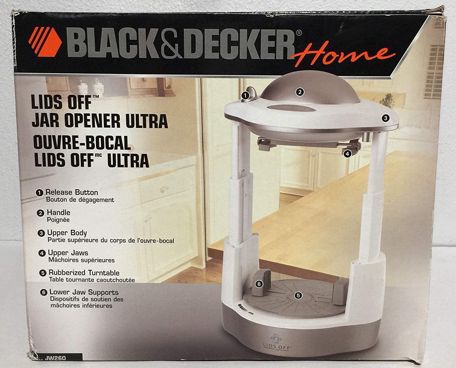 Black & Decker Home - Lids Off Jar Opener Ultra - JW260 - White