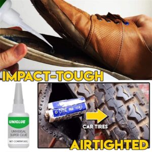 Unique Instant Adhesive, Welding High-Strength Oily Glue, Uniglue Super Glue, Mighty Instant Glue For Resin Ceramic Metal Glass Clear Glue,Without Strong Odor And Quick Dry(2 Bottles) (Green)