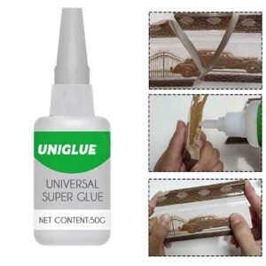 Unique Instant Adhesive, Welding High-Strength Oily Glue, Uniglue Super Glue, Mighty Instant Glue For Resin Ceramic Metal Glass Clear Glue,Without Strong Odor And Quick Dry(2 Bottles) (Green)