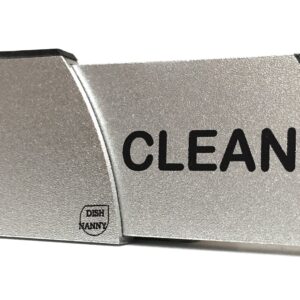 Premium Metal Dishwasher Magnet Clean Dirty Sign | Contemporary Stainless Indicator - Kitchen Gadgets for All Dishwashers, Home or Office Organiz