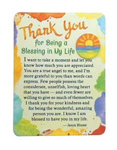 blue mountain arts appreciation magnet with easel back—gift to express gratitude to an angel in your life, 4.9 x 3.6 inches (thank you for being a blessing in my life)