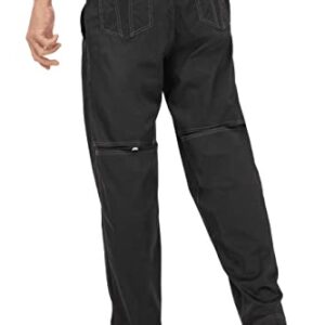 Chef Works Men's Cool Vent Baggy Chef Pants, Black, Medium