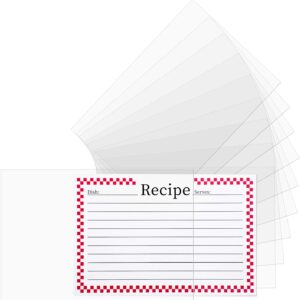 Vovoo 3x5 Recipe Card Protectors,100 Count,Recipe Card Covers,Index Card Sleeve