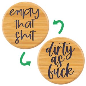 leado dishwasher magnet clean dirty sign - clean dirty magnet for dishwasher - bamboo, dirty clean dishwasher magnet - funny birthday, mothers day, housewarming gifts, kitchen dishwasher sign decor