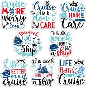 8pcs large cruise door magnets decorations, this week funny ship door magnetic cruise ship anchor car decorations for fridge refrigerator carnival cruise party supplies favors