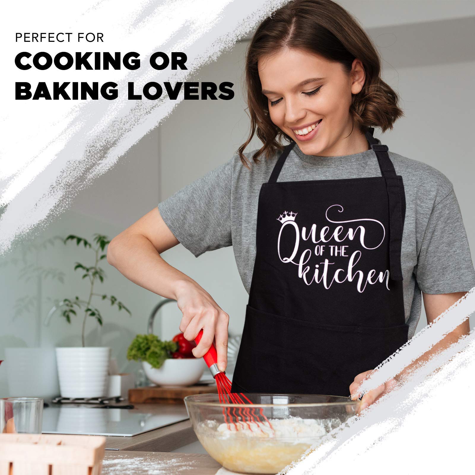 Cooking Aprons For Women, Funny Aprons For Women, Kitchen Apron Women, Apron for Women, Cooking Gifts For Women Who Love to Cook, Mothers Day Apron, Funny Mom Gifts, Apron with Pockets and Funny Towel