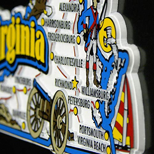 Florida Jumbo State Magnet by Classic Magnets, 4" x 4", Collectible Souvenirs Made in The USA