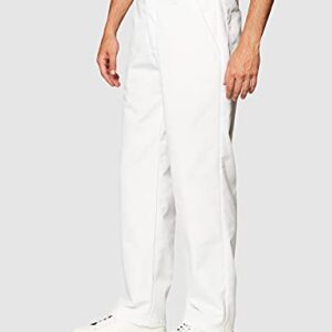 Chef Designs Men's Chef Pant, White, 34W x 30L