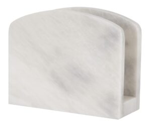 radicaln marble napkin holder white 6.5"x5.5" inch dining table handmade napkins holder - simple modern home & kitchen paper towel holder countertop - used as utensil holder, home décor & bar napkins