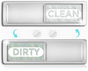 clean dirty magnet for dishwasher, best clean looking clean dirty sign magnetic indicator for dishwasher easy to read and strong slide for changing signs,