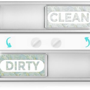 Clean Dirty Magnet for Dishwasher, Best Clean Looking Clean Dirty Sign Magnetic Indicator for Dishwasher Easy to Read and Strong Slide for Changing Signs,