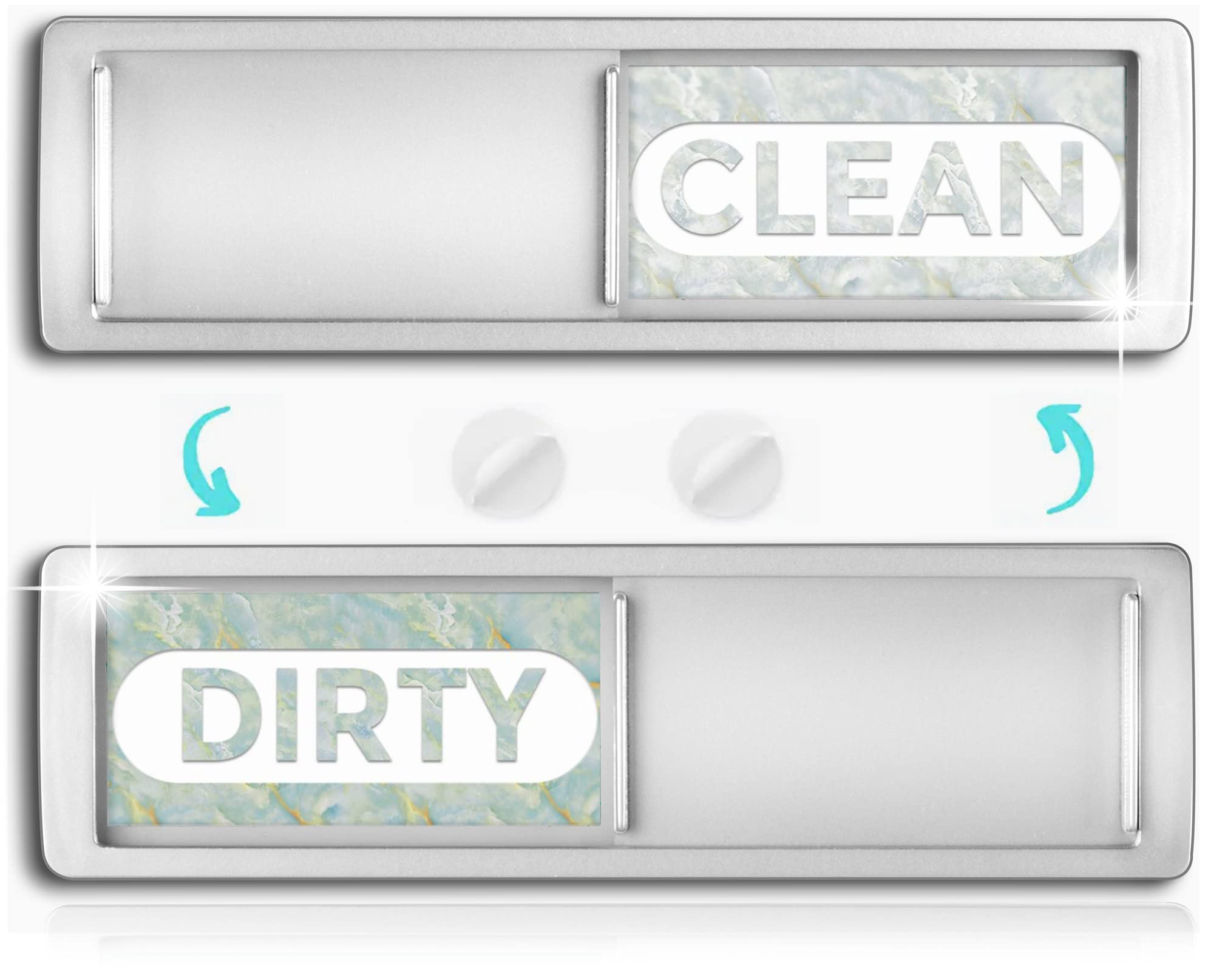 Clean Dirty Magnet for Dishwasher, Best Clean Looking Clean Dirty Sign Magnetic Indicator for Dishwasher Easy to Read and Strong Slide for Changing Signs,