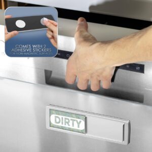 Clean Dirty Magnet for Dishwasher, Best Clean Looking Clean Dirty Sign Magnetic Indicator for Dishwasher Easy to Read and Strong Slide for Changing Signs,